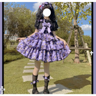 Haunted House Themed Lolita Dress in Pastel Goth Style Length 80cm - Dresses