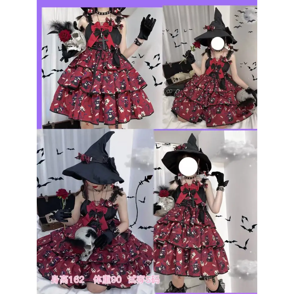 Haunted House Themed Lolita Dress in Pastel Goth Style Length 80cm - Dresses