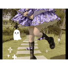 Haunted House Themed Lolita Dress in Pastel Goth Style Length 80cm - Cosparty