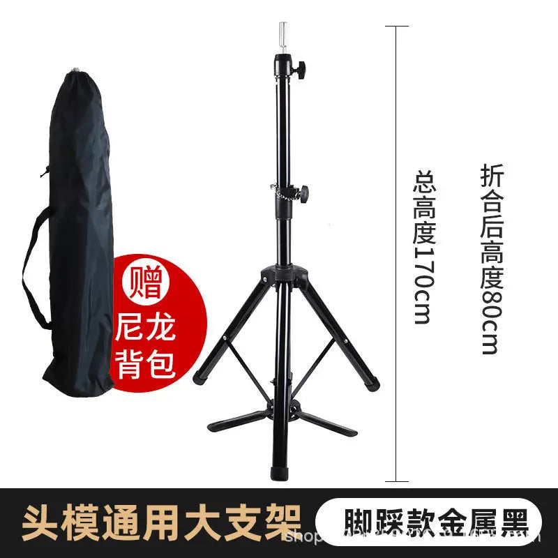 Head mold bracket mannequin head mold head dummy head mold hairdressing bracket wig tripod fake adjustable wig bracket