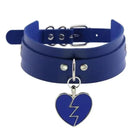 Heart Breaker Collar - Dark Blue Collar - choker