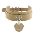 Heart Breaker Collar - Tan Collar - choker