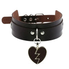 Heart Breaker Collar - Dark Brown Collar - choker