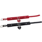 Heart Breaker Vegan Leather Choker for Kinky Princesses - choker