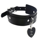 Heart Breaker Vegan Leather Choker for Kinky Princesses - choker