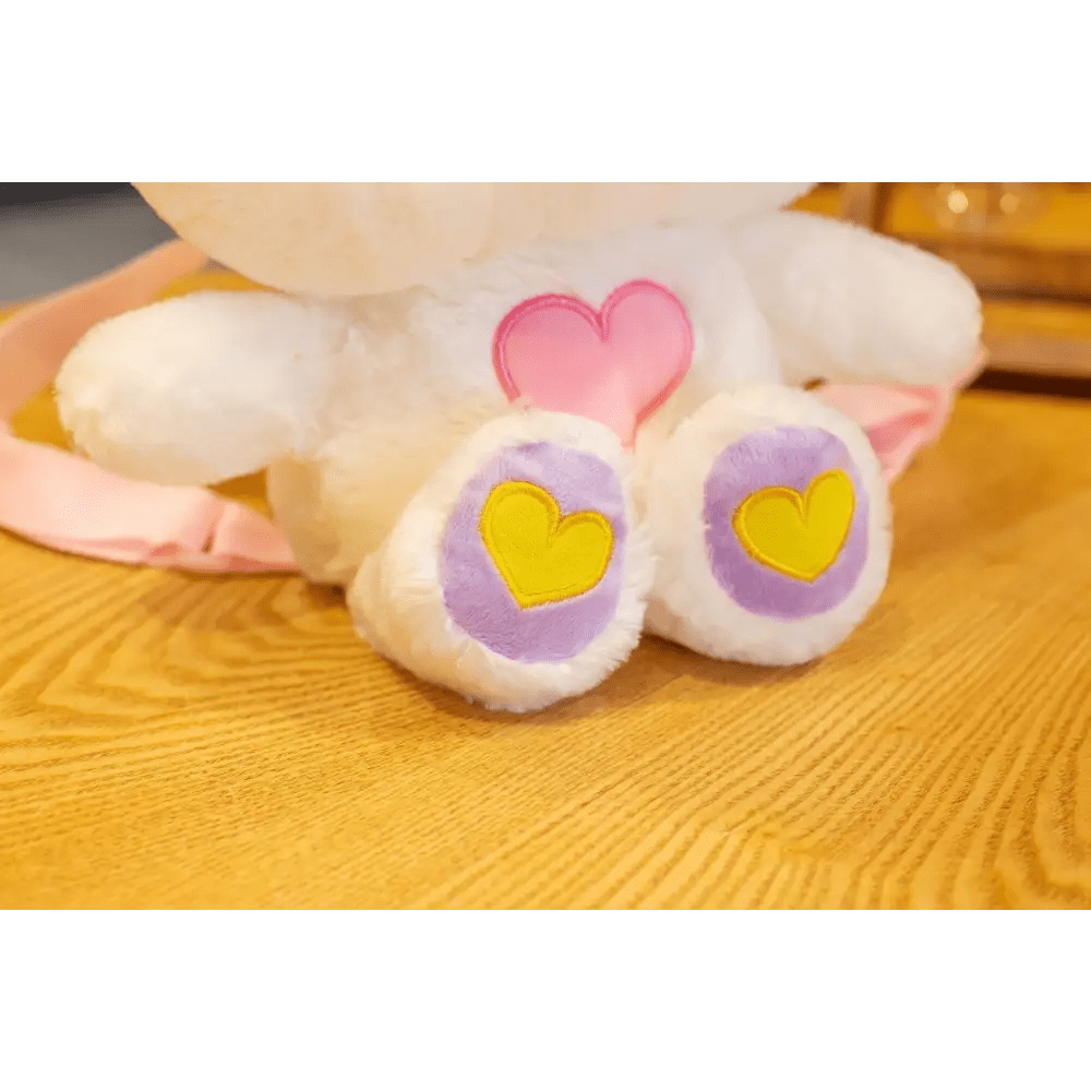 Heavenly Bunny Backpack in Velvety Soft Fabric for Cuddly Comfort - Cosparty
