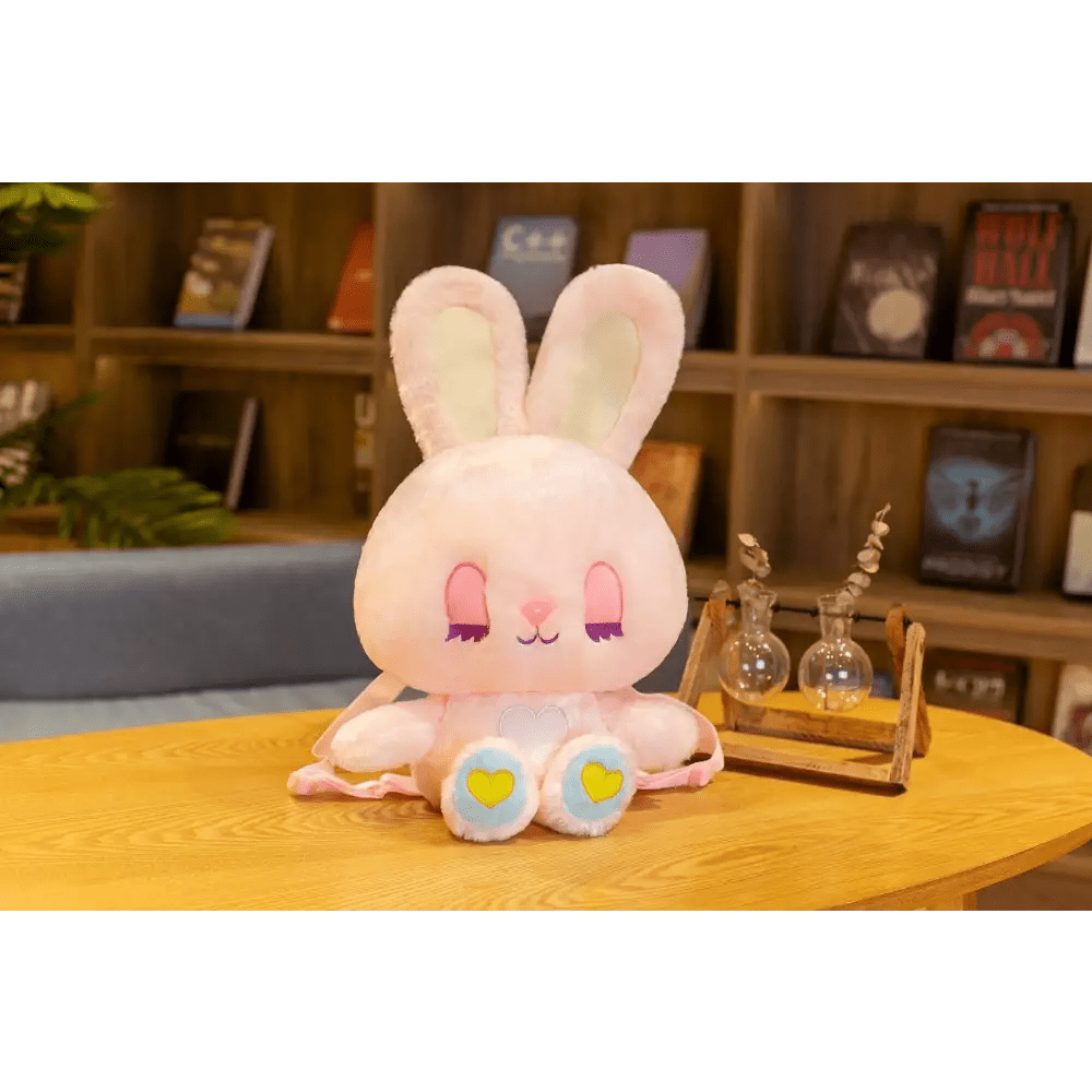 Heavenly Bunny Backpack in Velvety Soft Fabric for Cuddly Comfort - Cosparty
