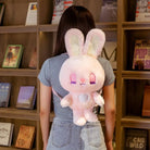 Heavenly Bunny Backpack in Velvety Soft Fabric for Cuddly Comfort - Backpack