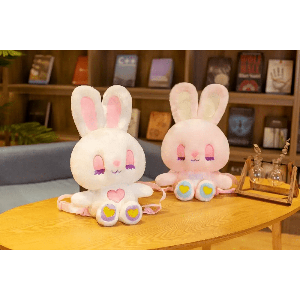 Heavenly Bunny Backpack in Velvety Soft Fabric for Cuddly Comfort - Cosparty