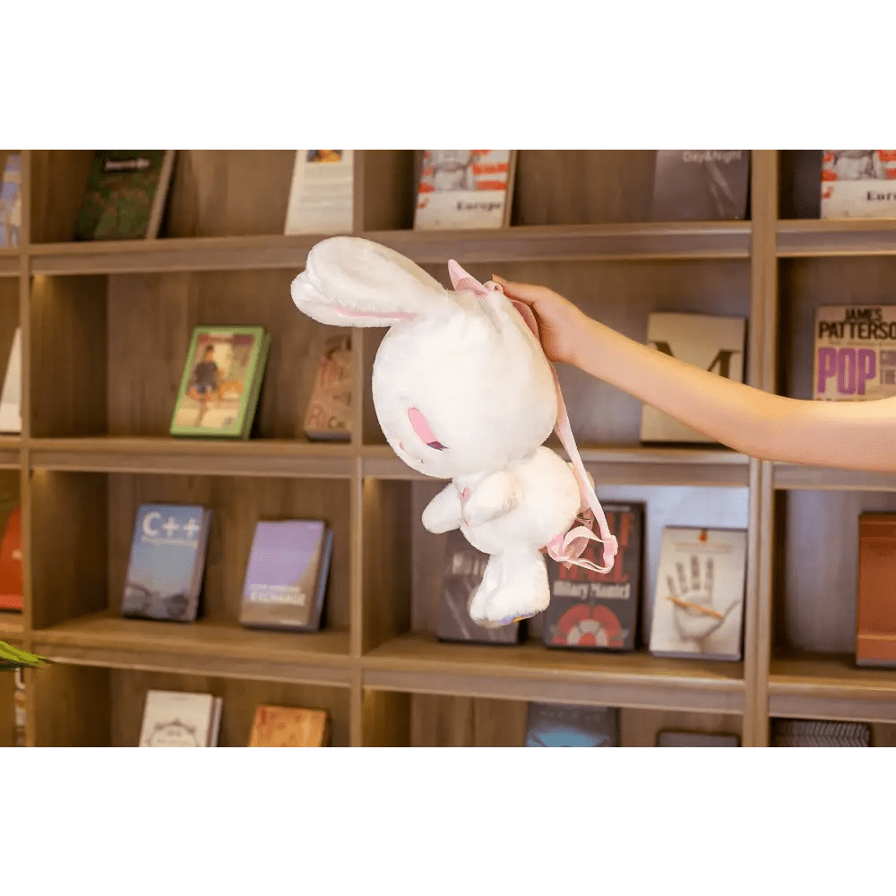 Heavenly Bunny Backpack in Velvety Soft Fabric for Cuddly Comfort - Cosparty