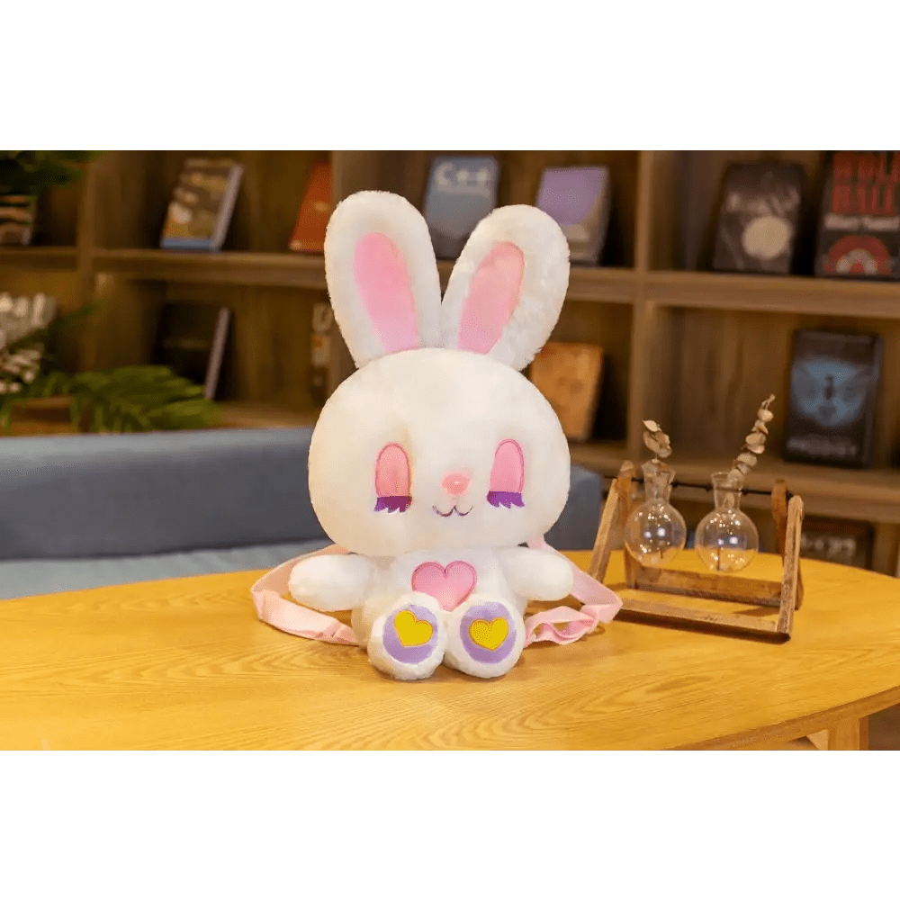 Heavenly Bunny Backpack in Velvety Soft Fabric for Cuddly Comfort - Cosparty