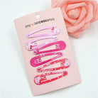 Hello Kitty Hair Clips Set with Matching Elastics - accessories