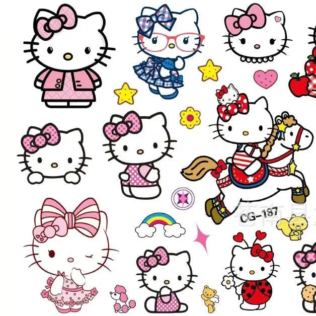 Hello Kitty Inspired Realistic Temporary Tattoos - Temporary Tattoos