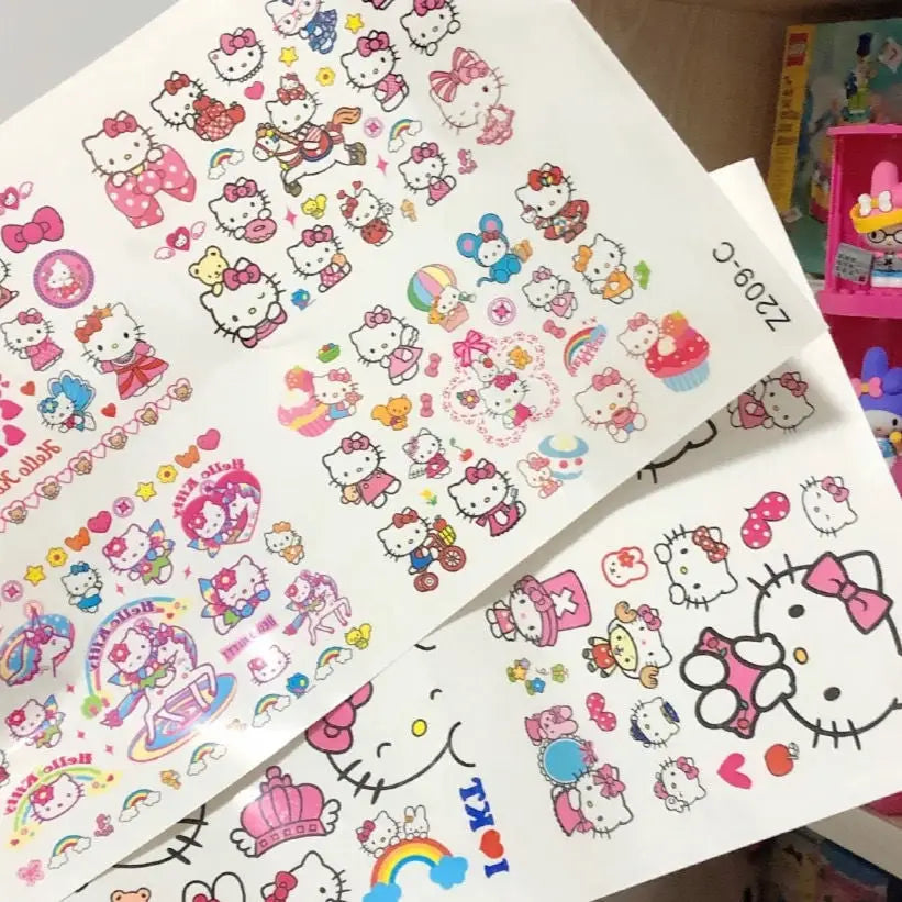 Hello Kitty Inspired Realistic Temporary Tattoos - Temporary Tattoos