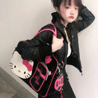 Hello Kitty Large Size Duffle Bag in Vegan Leather Options - bag