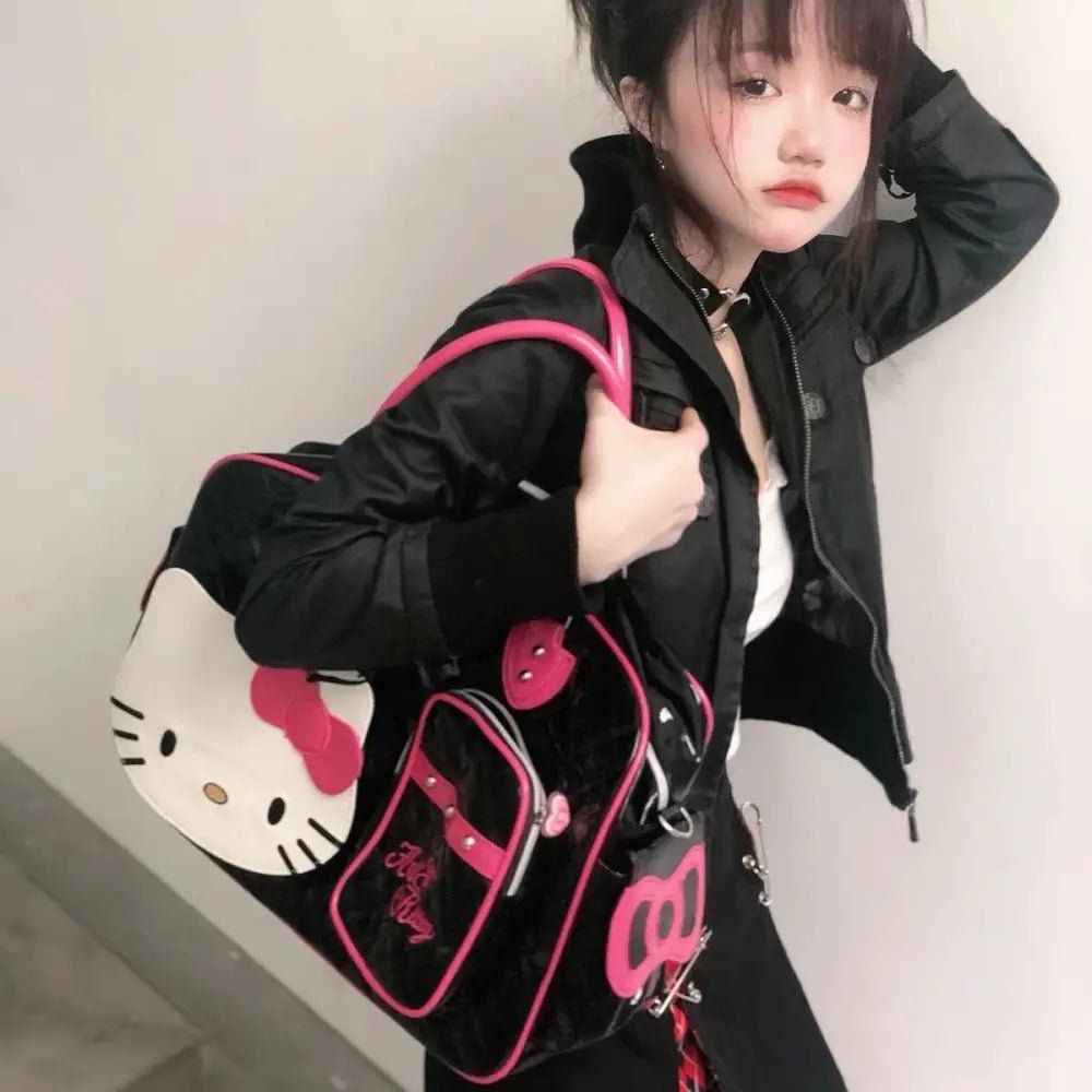 Hello Kitty Large Size Duffle Bag in Vegan Leather Options - Cosparty