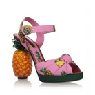 High Fashion Pink Pineapple Platform Sandals for Luxe Looks - Shoes