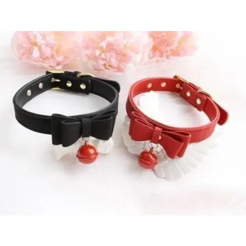 High Quality Bow and Bell Kitten Collar for Cosparty - jewelry