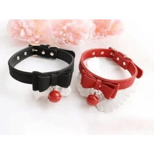 High Quality Bow and Bell Kitten Collar for Cosparty - Cosparty