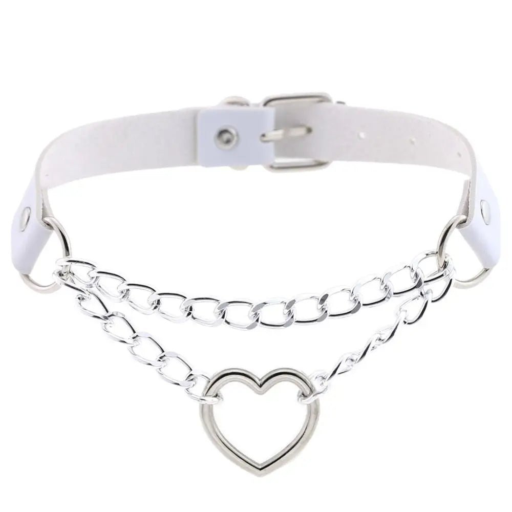 High Quality Heart Chain Pet Collared Leash for Cosplay - Cosparty