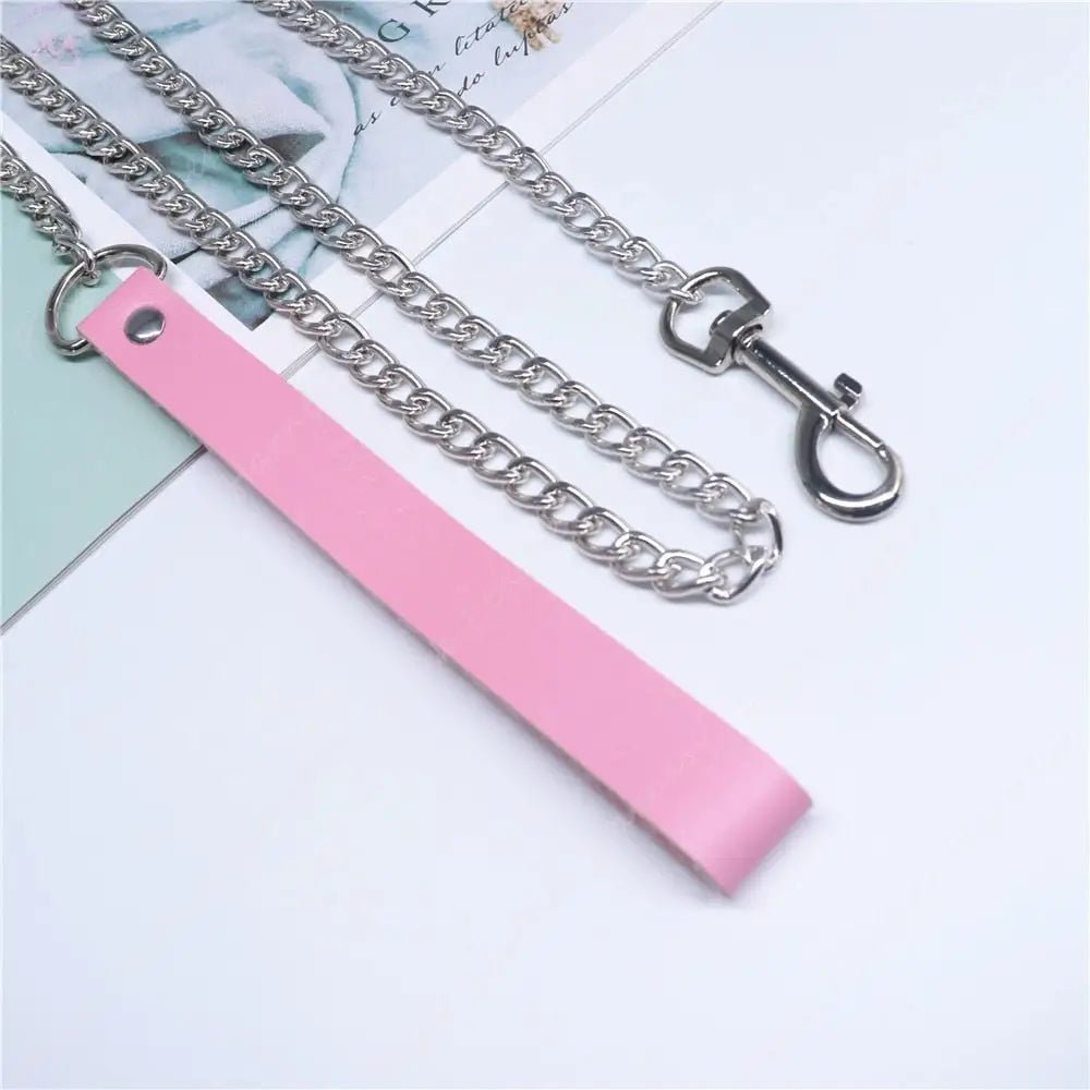 High Quality Heart Chain Pet Collared Leash for Cosplay - Cosparty