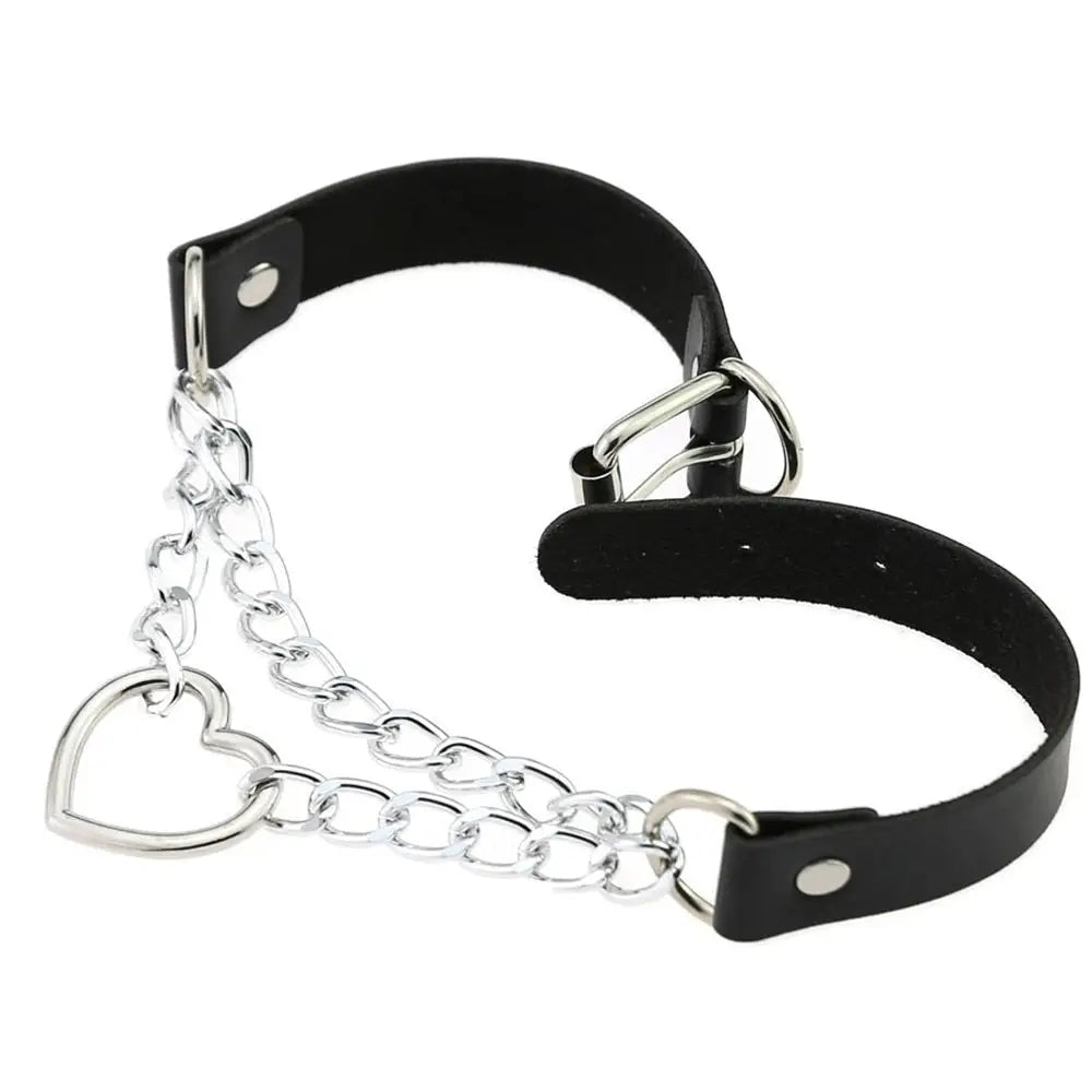 High Quality Heart Chain Pet Collared Leash for Cosplay - Necklaces