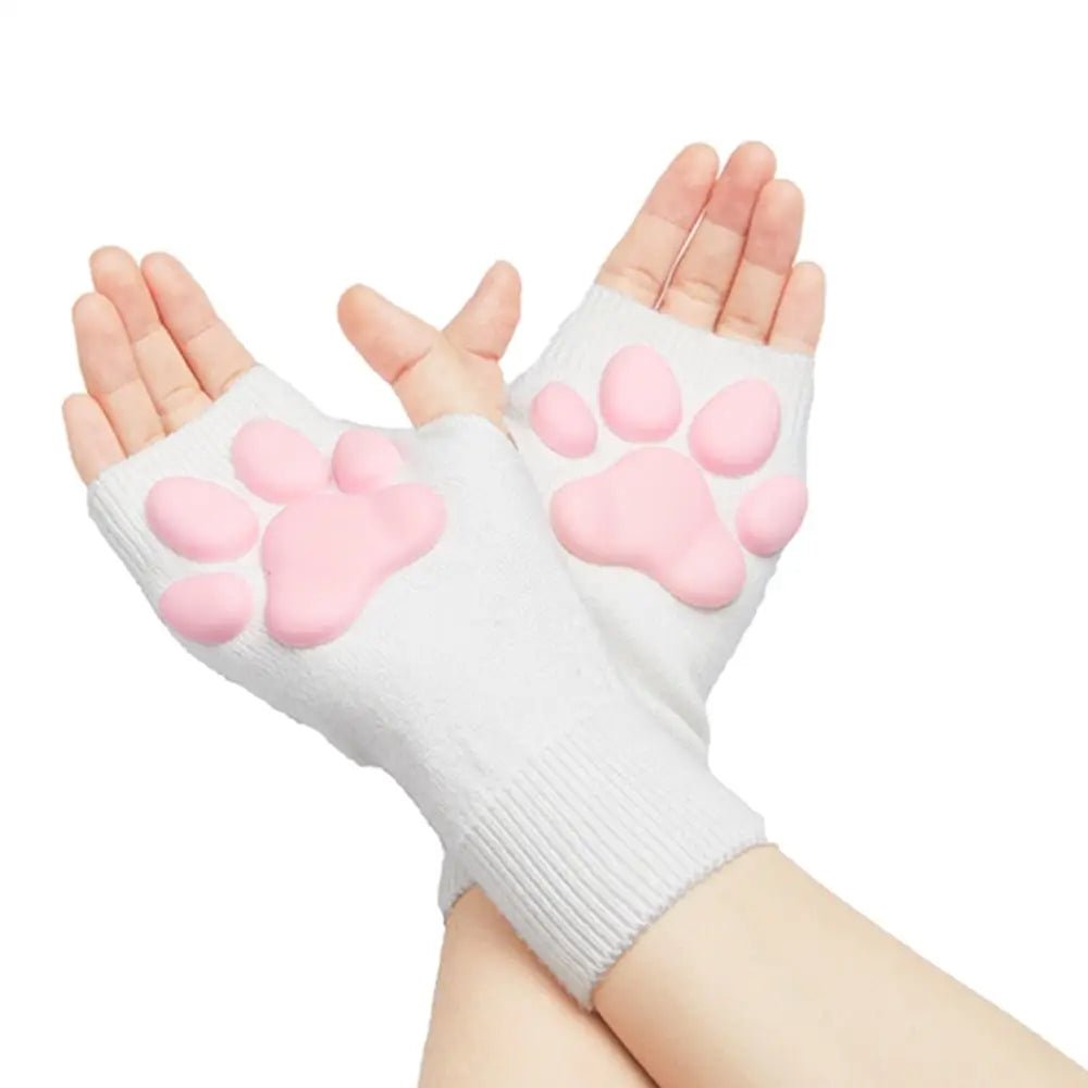 High Quality Thigh High Neko Cat Paw Gloves - Cosparty