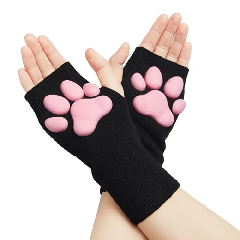 High Quality Thigh High Neko Cat Paw Gloves - Cosparty