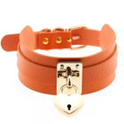 Locket Collar - Orange - collar