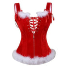 Genuine Holiday Corsets (5 Styles!) - Red Lace Up / S - bustier, christmas, corset, corsetry, corsets