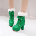 Holiday Themed Sweet Lolita Booties in New Condition Org InStock - boots