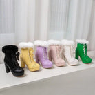 Holiday Themed Sweet Lolita Booties in New Condition Org InStock - Cosparty