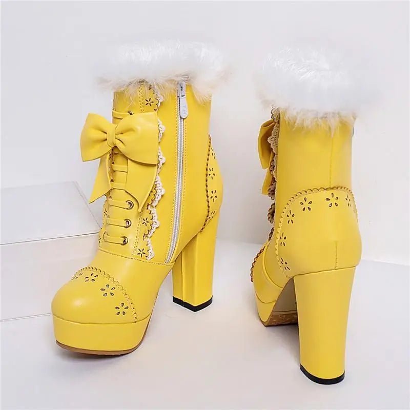 Holiday Themed Sweet Lolita Booties in New Condition Org InStock - Cosparty