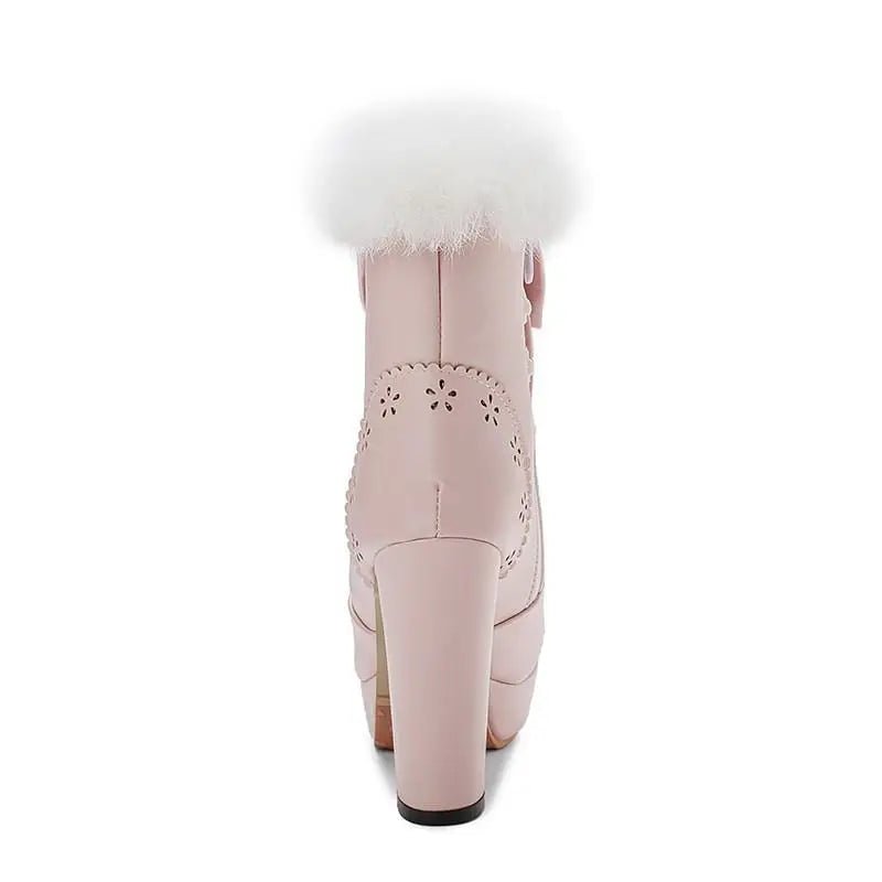 Holiday Themed Sweet Lolita Booties in New Condition Org InStock - Cosparty