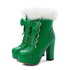 Holiday Themed Sweet Lolita Booties in New Condition Org InStock - boots