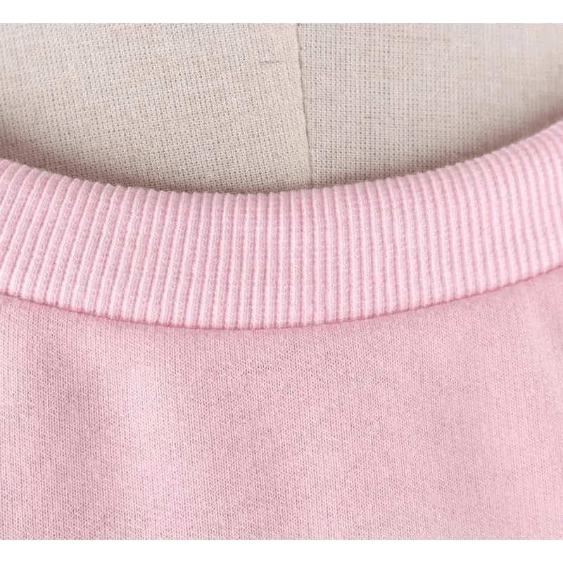 Holographic Acid Sugar Crop Top Sweater with Rainbow Sleeves - Cosparty