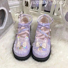 Holographic Bunny Ear Lolita Shoes for Kawaii Style - Cosparty