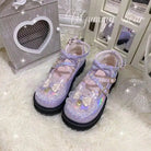 Holographic Bunny Ear Lolita Shoes for Kawaii Style - Cosparty