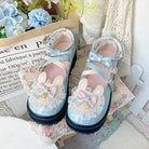 Holographic Bunny Ear Lolita Shoes for Kawaii Style - Cosparty