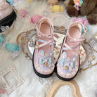 Holographic Bunny Ear Lolita Shoes for Kawaii Style - Cosparty
