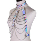 Holographic Chain Harness for Kawaii Vixens In Stock - harness