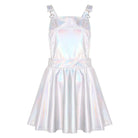 Holographic Suspender Overall Jumper Dress in New Condition - overalls