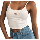 Honey Knit Crop Top for Stylish Summer Weather Wear - Cosparty
