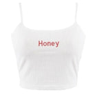 Honey Knit Crop Top for Stylish Summer Weather Wear - Cosparty