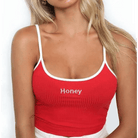 Honey Knit Crop Top for Stylish Summer Weather Wear - Cosparty