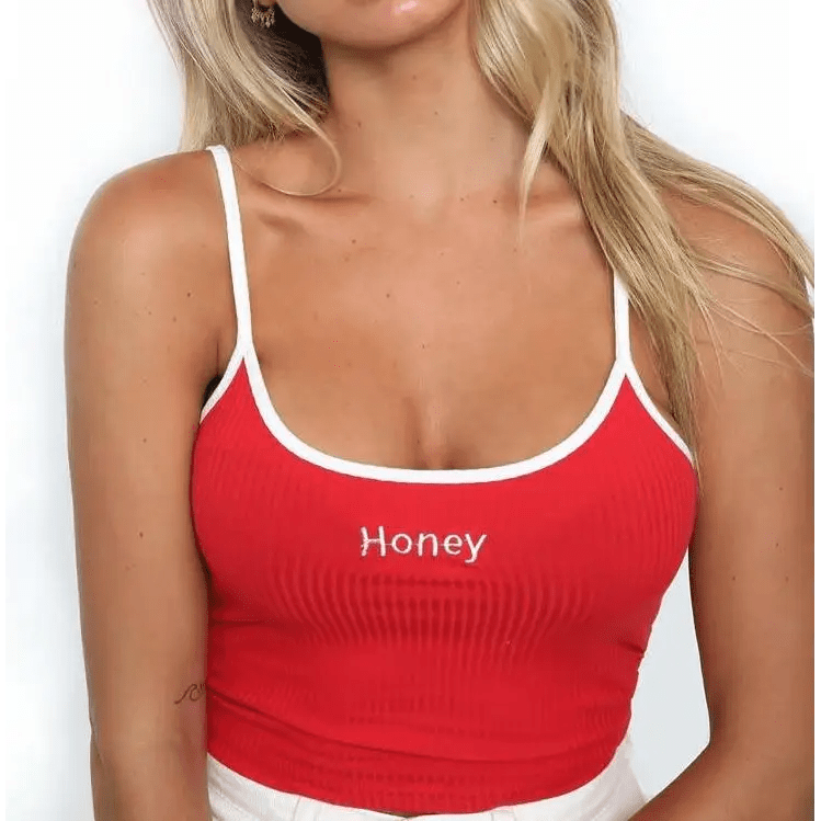 Honey Knit Crop Top for Stylish Summer Weather Wear - Cosparty