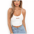 Honey Knit Crop Top for Stylish Summer Weather Wear - Cosparty