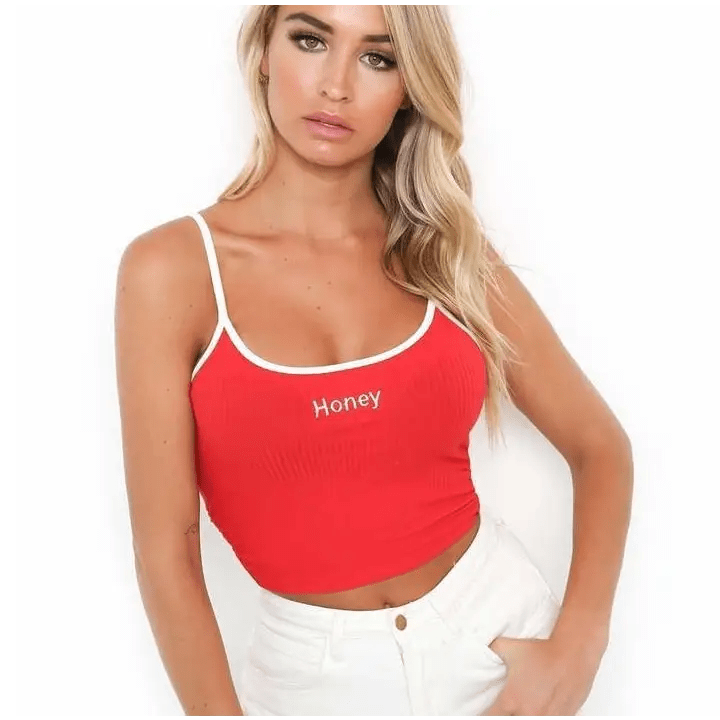 Honey Knit Crop Top for Stylish Summer Weather Wear - Cosparty