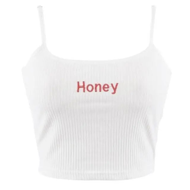 Honey Knit Crop Top for Stylish Summer Weather Wear - White / S - shirt