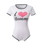 I Love Mommy Adult Onesie for Girly Girls and Little Boys - Cosparty